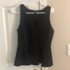 Black tank top blouse